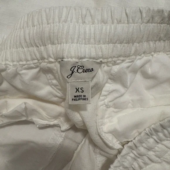 J. Crew Linen Blend White Seaside Shorts - Picture 7 of 8